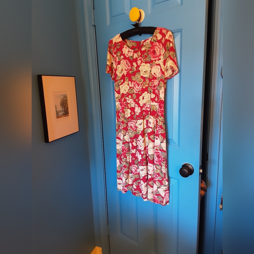 Cath Kidston Red Floral Dress